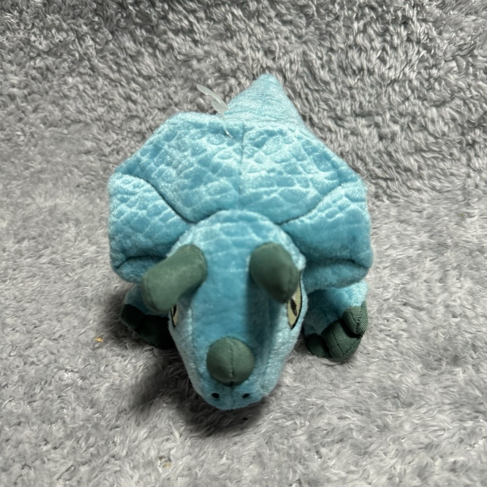 Hasbro Jurassic Park Dinosaur Plush Blue Triceratops 7" Stuffed Animal Toy - Picture 4 of 6